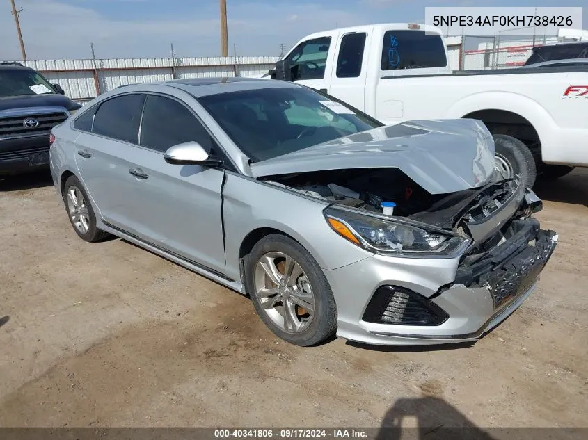 5NPE34AF0KH738426 2019 Hyundai Sonata Sport