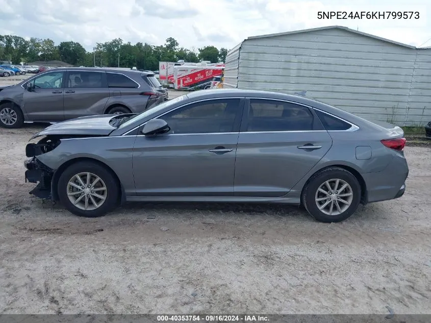 2019 Hyundai Sonata Se VIN: 5NPE24AF6KH799573 Lot: 40353754