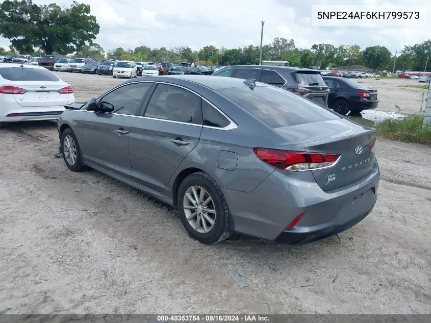 2019 Hyundai Sonata Se VIN: 5NPE24AF6KH799573 Lot: 40353754