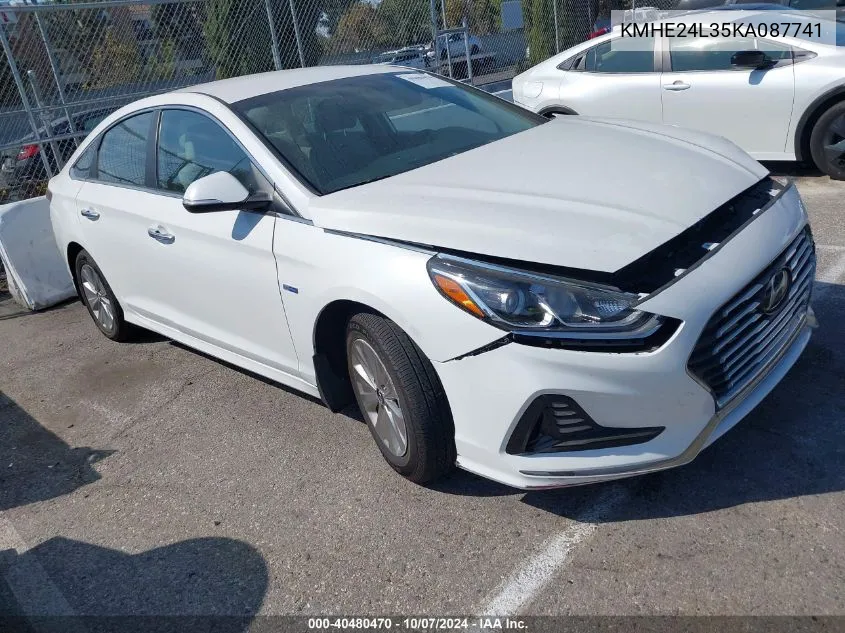 KMHE24L35KA087741 2019 Hyundai Sonata Hybrid Se