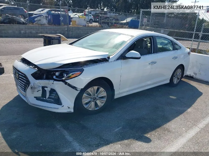 KMHE24L35KA087741 2019 Hyundai Sonata Hybrid Se