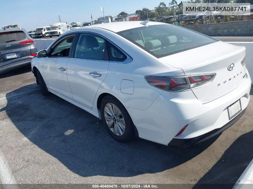 KMHE24L35KA087741 2019 Hyundai Sonata Hybrid Se