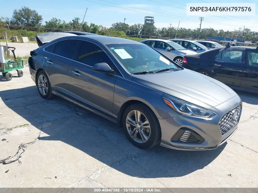 5NPE34AF6KH797576 2019 Hyundai Sonata Sel