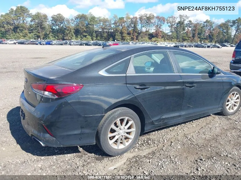 5NPE24AF8KH755123 2019 Hyundai Sonata Se