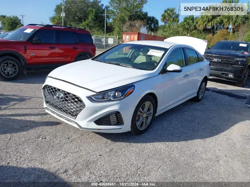 5NPE34AF8KH768306 2019 Hyundai Sonata Limited/Sel/Sport