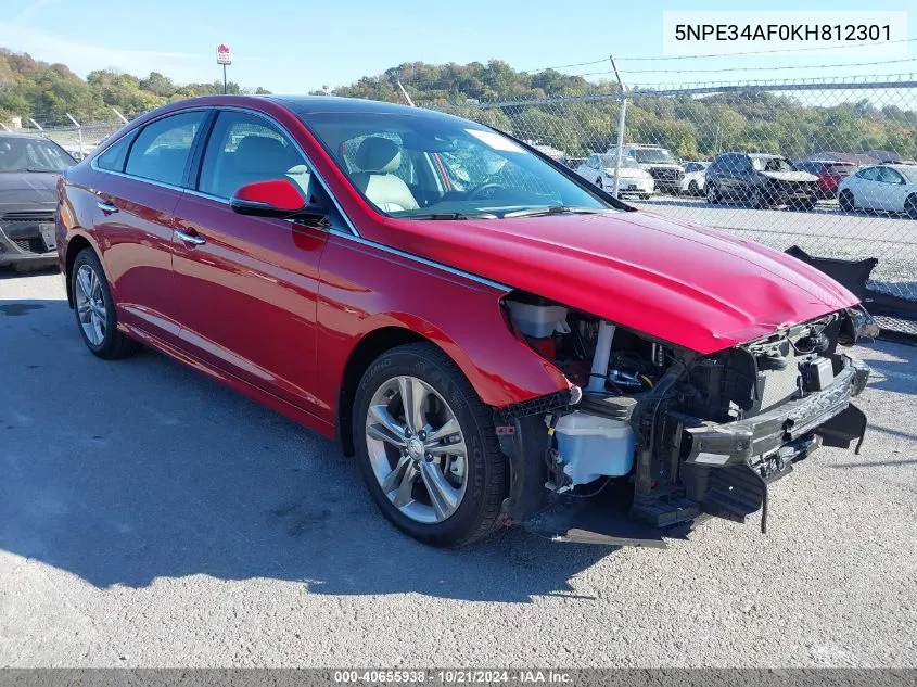 5NPE34AF0KH812301 2019 Hyundai Sonata Limited