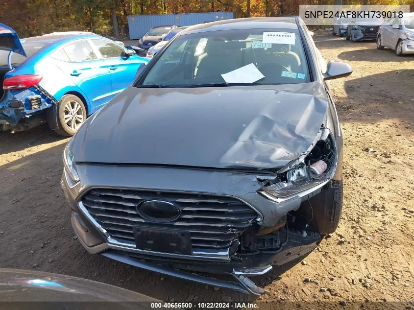 2019 Hyundai Sonata Se VIN: 5NPE24AF8KH739018 Lot: 40656500