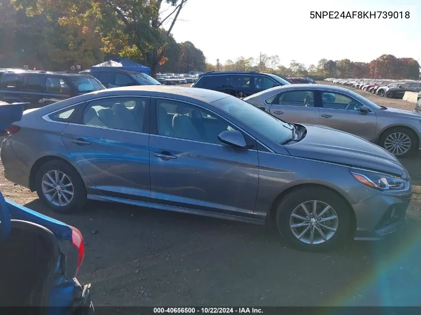 2019 Hyundai Sonata Se VIN: 5NPE24AF8KH739018 Lot: 40656500