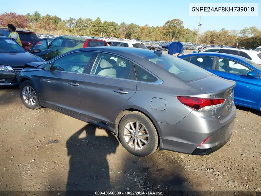 2019 Hyundai Sonata Se VIN: 5NPE24AF8KH739018 Lot: 40656500