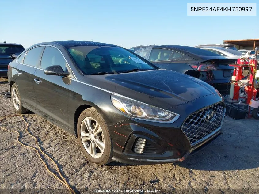 2019 Hyundai Sonata Limited/Sel/Sport VIN: 5NPE34AF4KH750997 Lot: 40657297