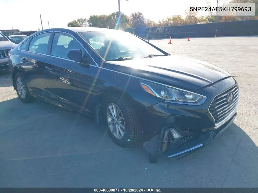 2019 Hyundai Sonata Se VIN: 5NPE24AF5KH799693 Lot: 40690877