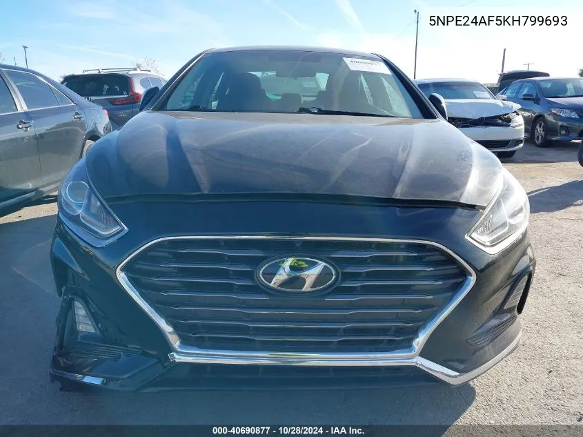 2019 Hyundai Sonata Se VIN: 5NPE24AF5KH799693 Lot: 40690877