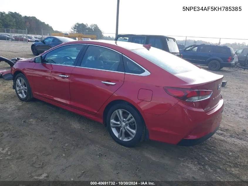 2019 Hyundai Sonata Limited VIN: 5NPE34AF5KH785385 Lot: 40691732