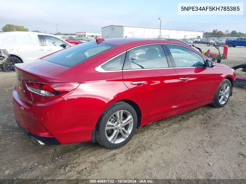 2019 Hyundai Sonata Limited VIN: 5NPE34AF5KH785385 Lot: 40691732