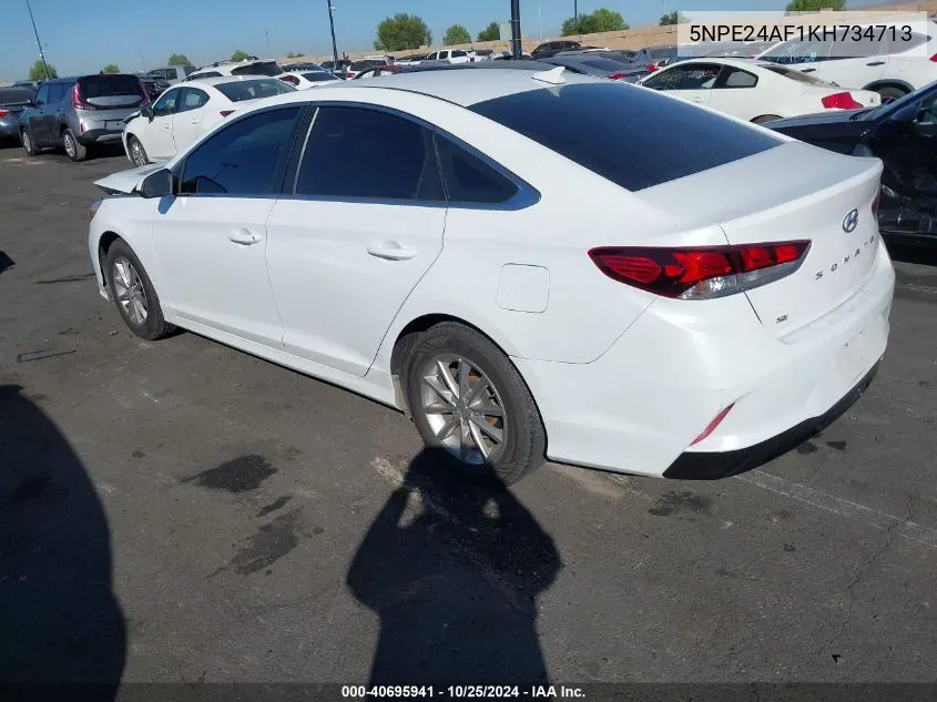 2019 Hyundai Sonata Se VIN: 5NPE24AF1KH734713 Lot: 40695941