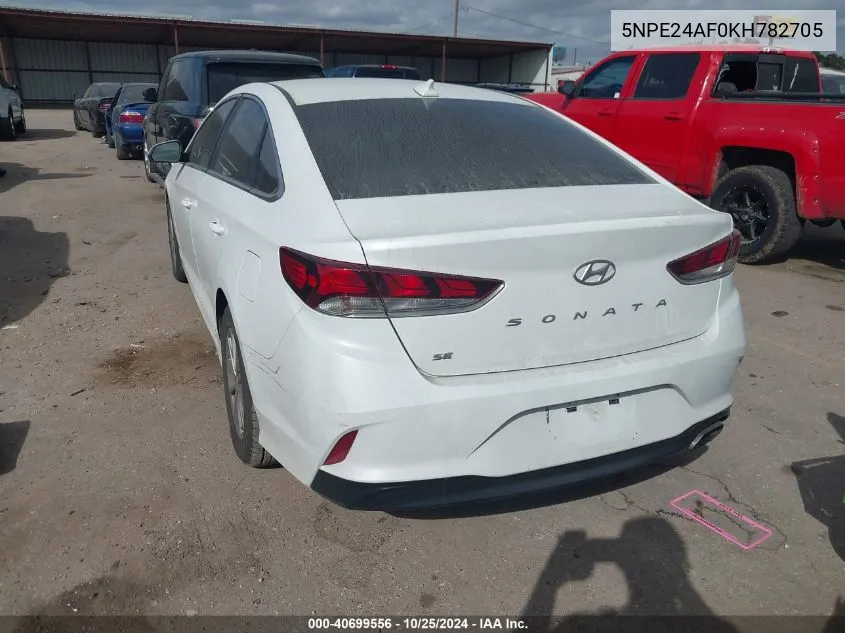 2019 Hyundai Sonata Se VIN: 5NPE24AF0KH782705 Lot: 40699556