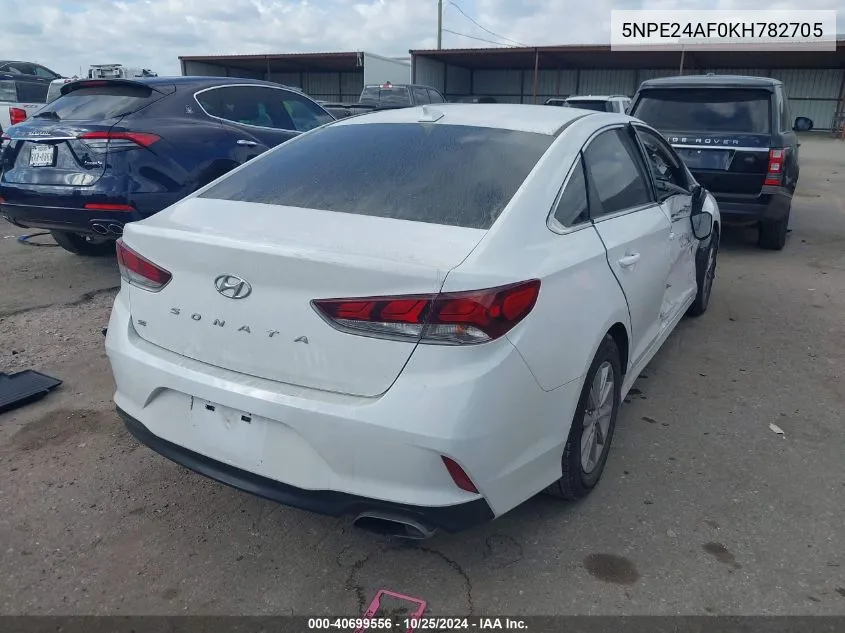 2019 Hyundai Sonata Se VIN: 5NPE24AF0KH782705 Lot: 40699556