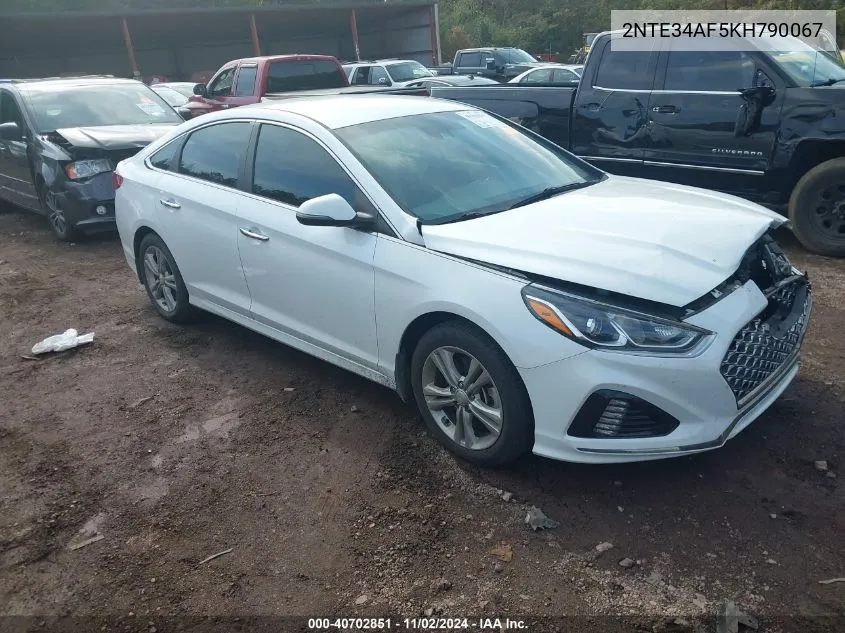 2019 Hyundai Sonata Sel VIN: 2NTE34AF5KH790067 Lot: 40702851