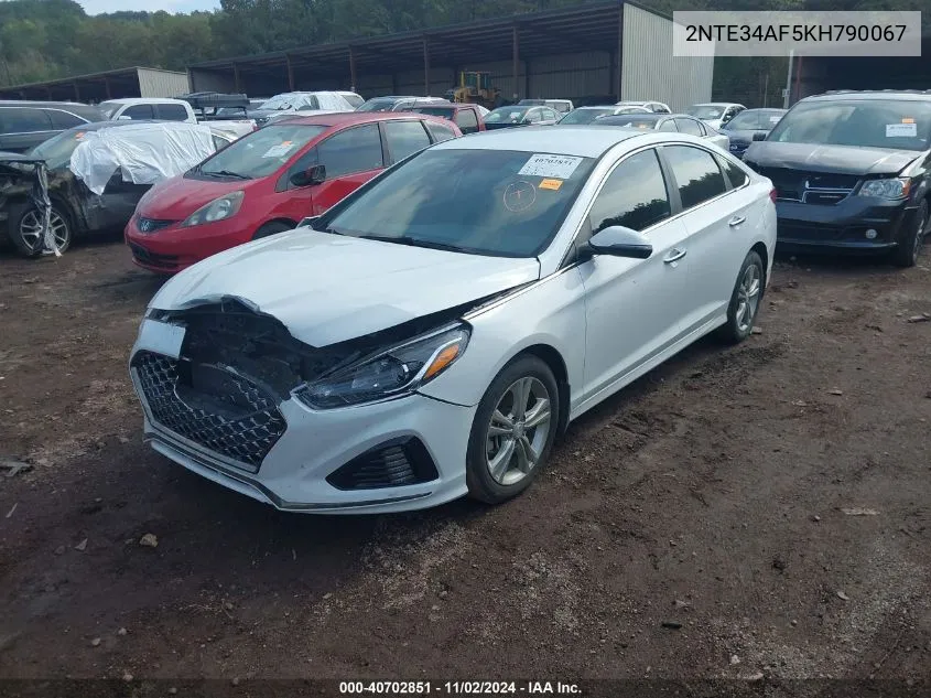 2019 Hyundai Sonata Sel VIN: 2NTE34AF5KH790067 Lot: 40702851