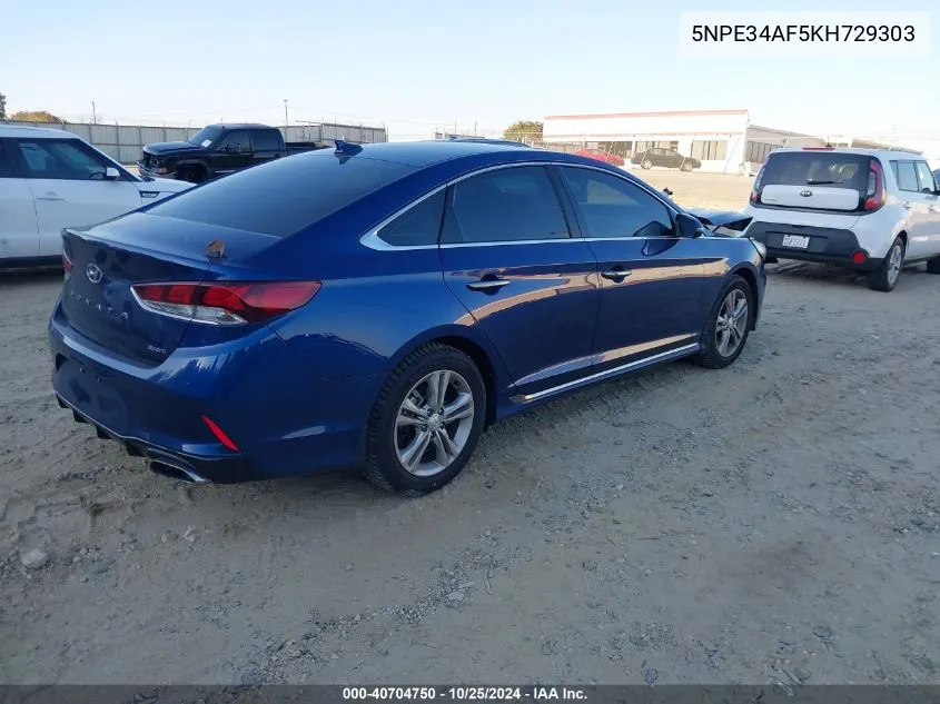 2019 Hyundai Sonata Sport VIN: 5NPE34AF5KH729303 Lot: 40704750