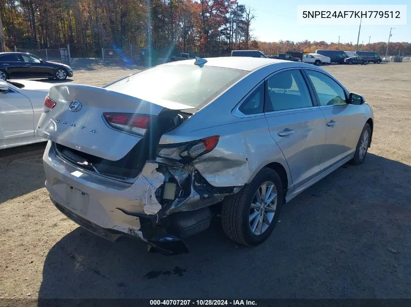 2019 Hyundai Sonata Se VIN: 5NPE24AF7KH779512 Lot: 40707207