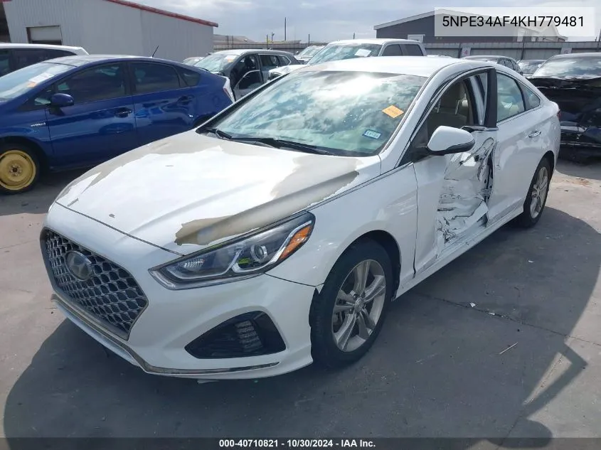 2019 Hyundai Sonata Sel VIN: 5NPE34AF4KH779481 Lot: 40710821