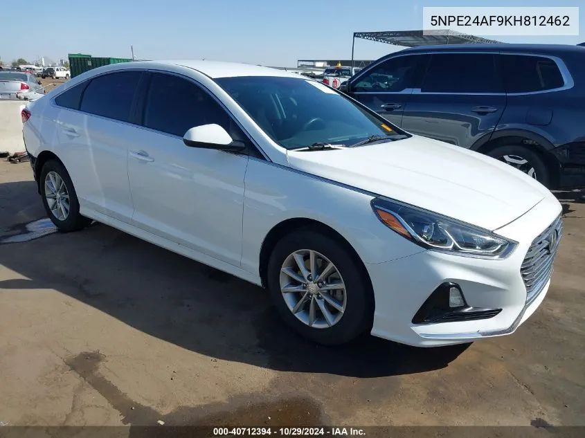 2019 Hyundai Sonata Se VIN: 5NPE24AF9KH812462 Lot: 40712394