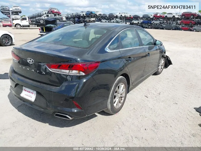 2019 Hyundai Sonata Se VIN: 5NPE24AFXKH783411 Lot: 40726642