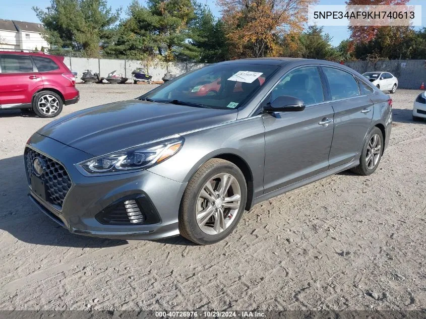 2019 Hyundai Sonata Limited VIN: 5NPE34AF9KH740613 Lot: 40726976