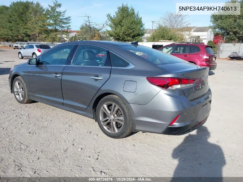 2019 Hyundai Sonata Limited VIN: 5NPE34AF9KH740613 Lot: 40726976