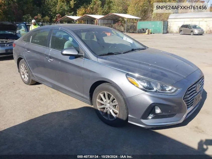 2019 Hyundai Sonata Se VIN: 5NPE24AFXKH761456 Lot: 40730134