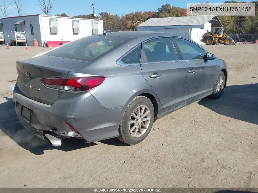 2019 Hyundai Sonata Se VIN: 5NPE24AFXKH761456 Lot: 40730134