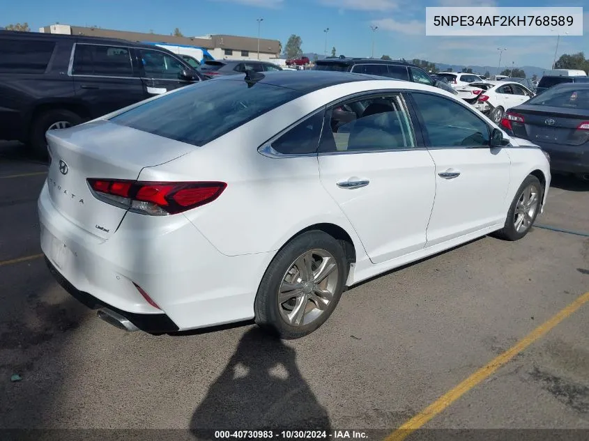 5NPE34AF2KH768589 2019 Hyundai Sonata Limited