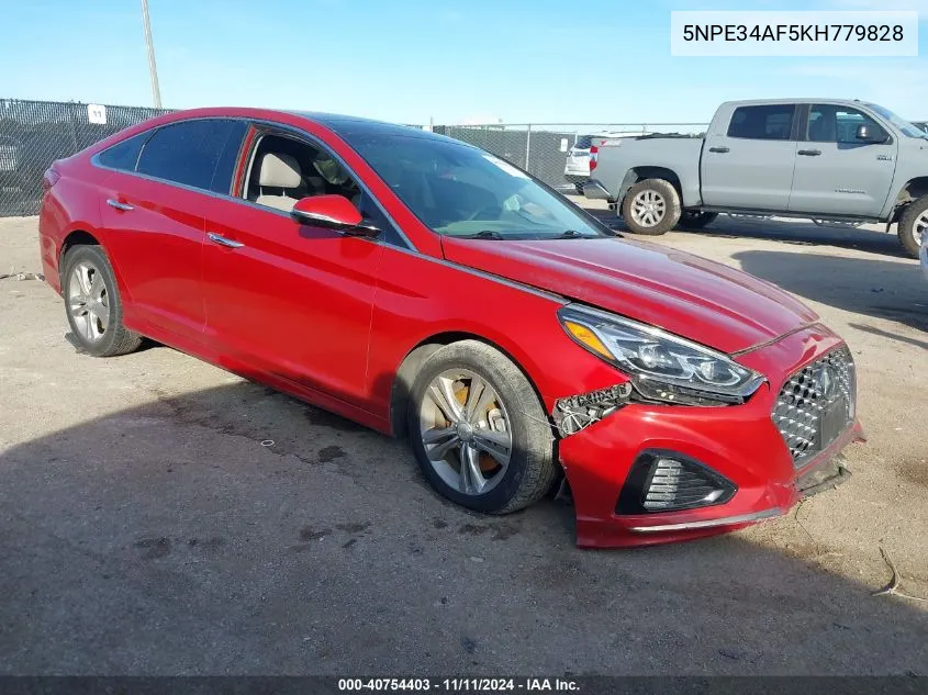 2019 Hyundai Sonata Limited VIN: 5NPE34AF5KH779828 Lot: 40754403