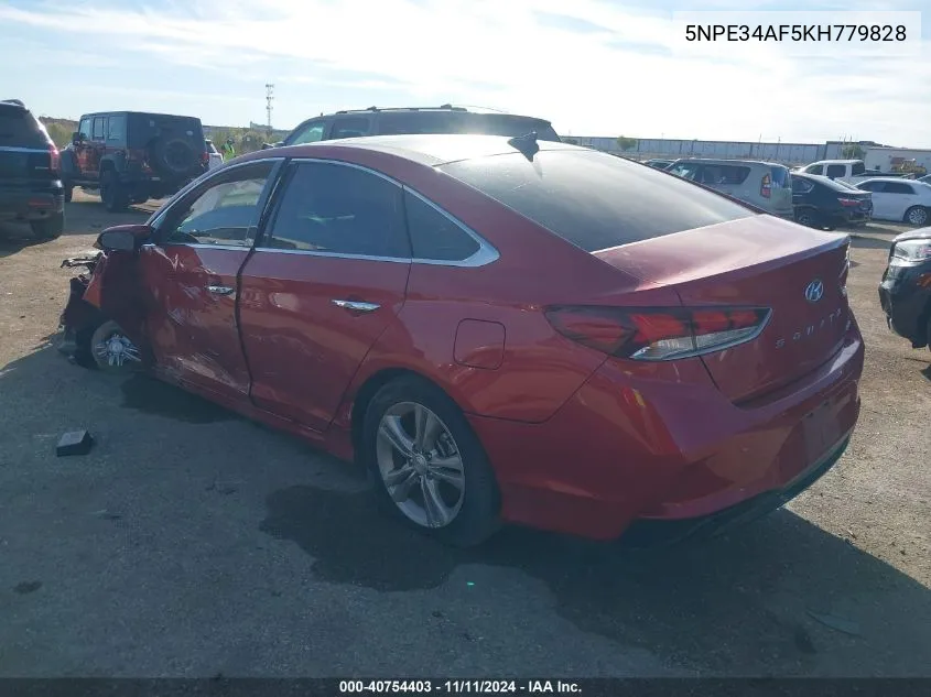 2019 Hyundai Sonata Limited VIN: 5NPE34AF5KH779828 Lot: 40754403