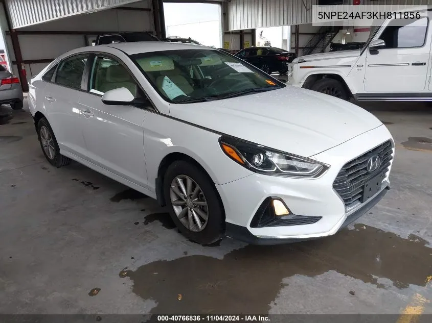 2019 Hyundai Sonata Se VIN: 5NPE24AF3KH811856 Lot: 40766836