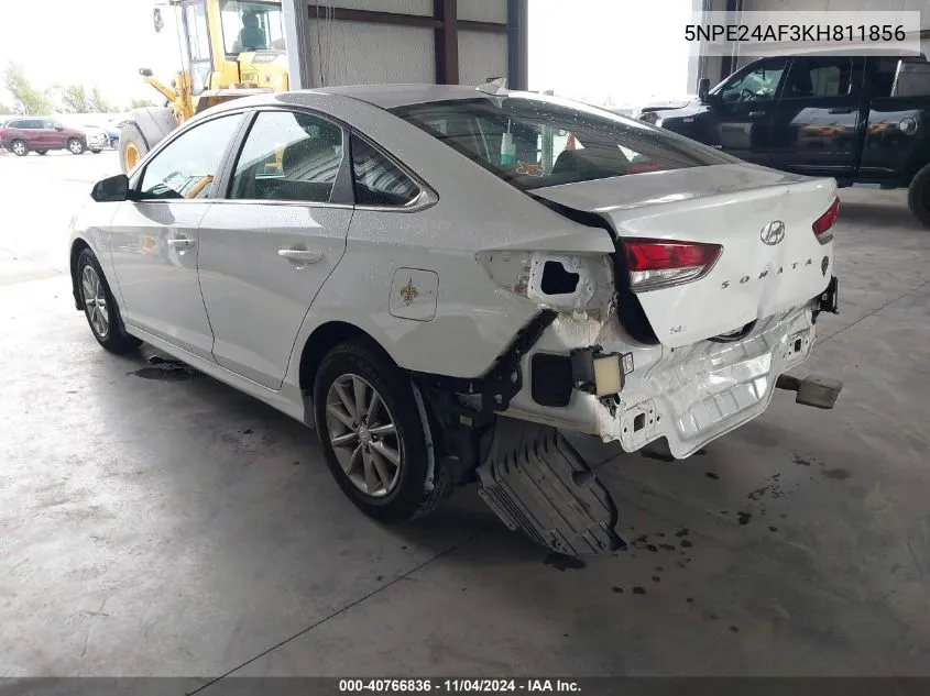 2019 Hyundai Sonata Se VIN: 5NPE24AF3KH811856 Lot: 40766836