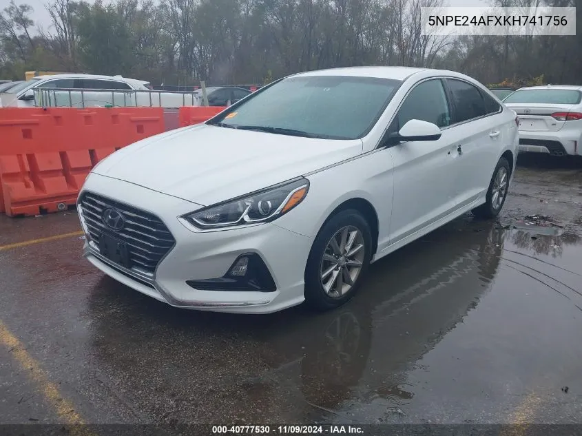 2019 Hyundai Sonata Se VIN: 5NPE24AFXKH741756 Lot: 40777530