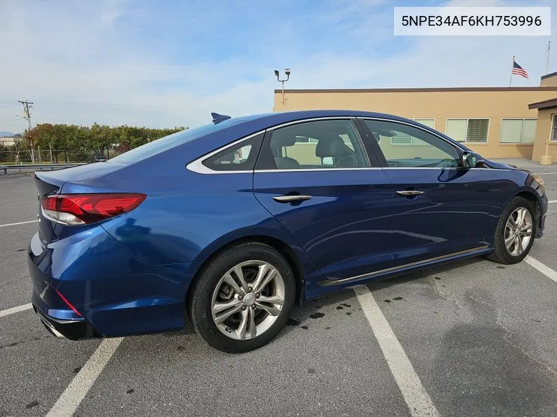 2019 Hyundai Sonata Limited/Sel/Sport VIN: 5NPE34AF6KH753996 Lot: 40781864