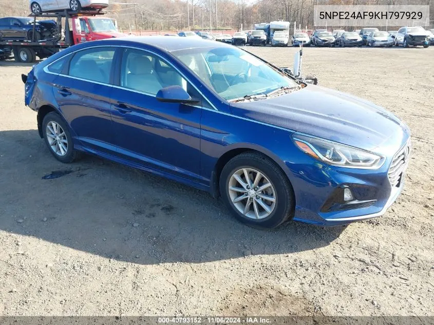 2019 Hyundai Sonata Se VIN: 5NPE24AF9KH797929 Lot: 40793152