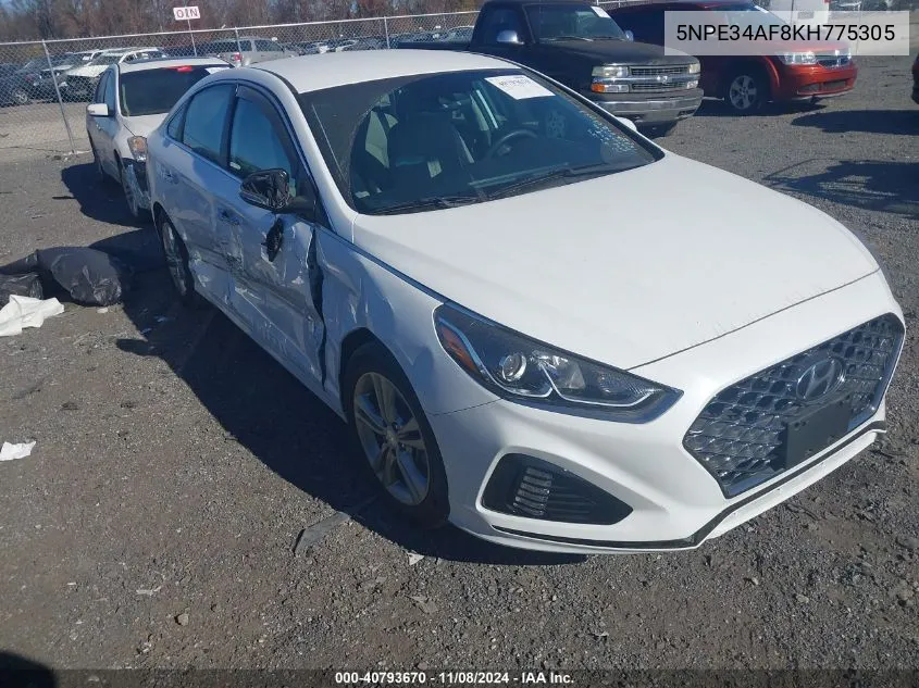 2019 Hyundai Sonata Sel VIN: 5NPE34AF8KH775305 Lot: 40793670