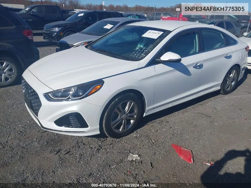 2019 Hyundai Sonata Sel VIN: 5NPE34AF8KH775305 Lot: 40793670