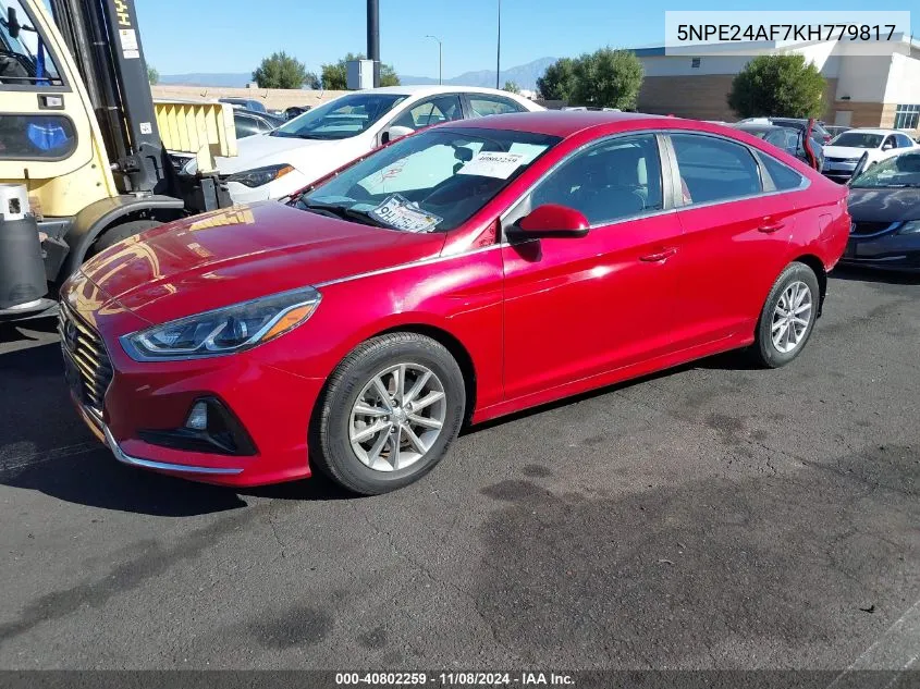 5NPE24AF7KH779817 2019 Hyundai Sonata Se