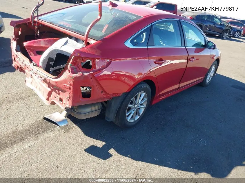 5NPE24AF7KH779817 2019 Hyundai Sonata Se