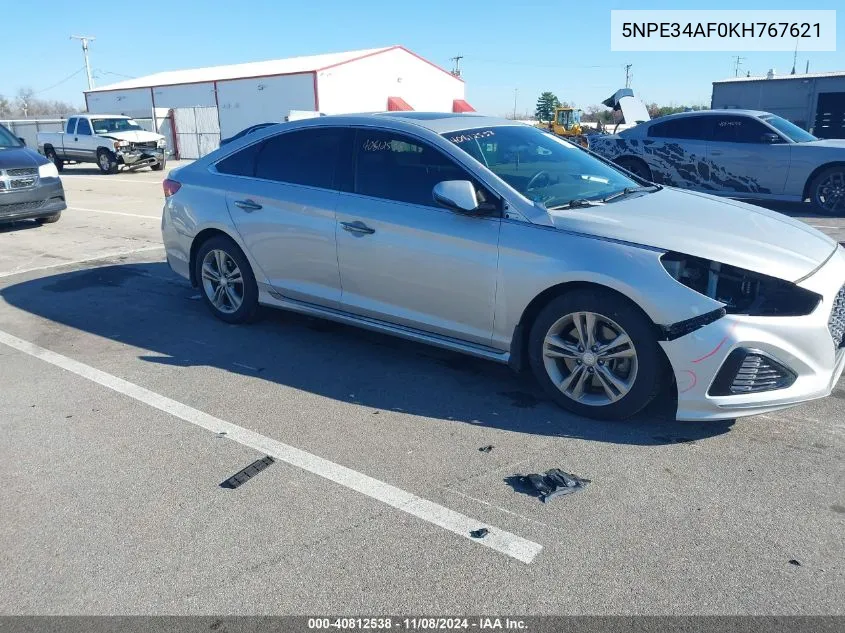 2019 Hyundai Sonata Sport VIN: 5NPE34AF0KH767621 Lot: 40812538