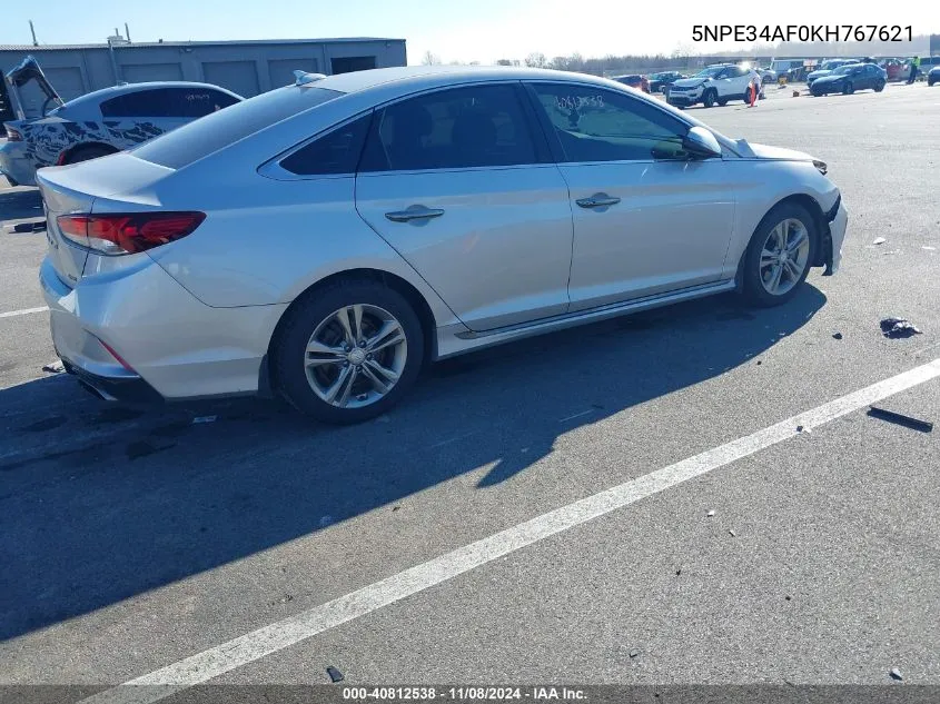 2019 Hyundai Sonata Sport VIN: 5NPE34AF0KH767621 Lot: 40812538