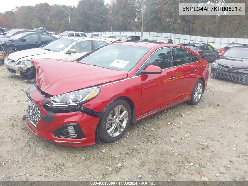 5NPE34AF7KH808312 2019 Hyundai Sonata Sport