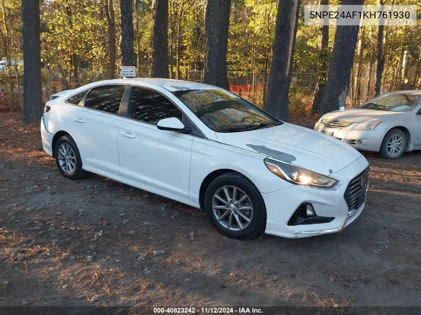 2019 Hyundai Sonata Se VIN: 5NPE24AF1KH761930 Lot: 40823242