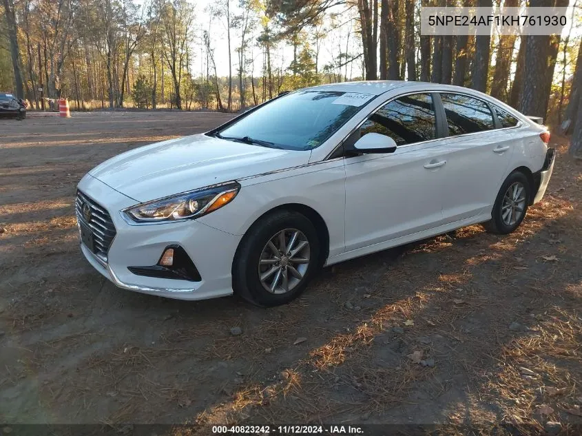 2019 Hyundai Sonata Se VIN: 5NPE24AF1KH761930 Lot: 40823242