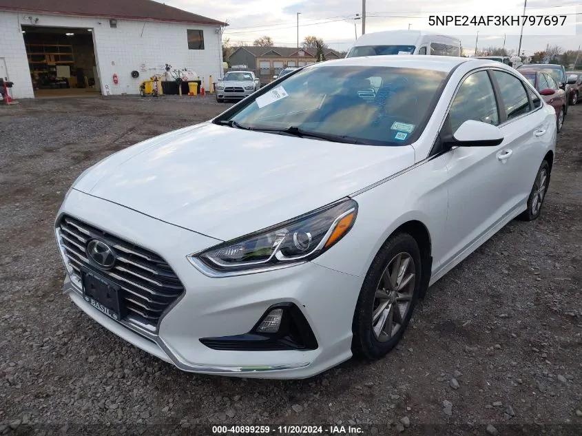 2019 Hyundai Sonata Se VIN: 5NPE24AF3KH797697 Lot: 40899259